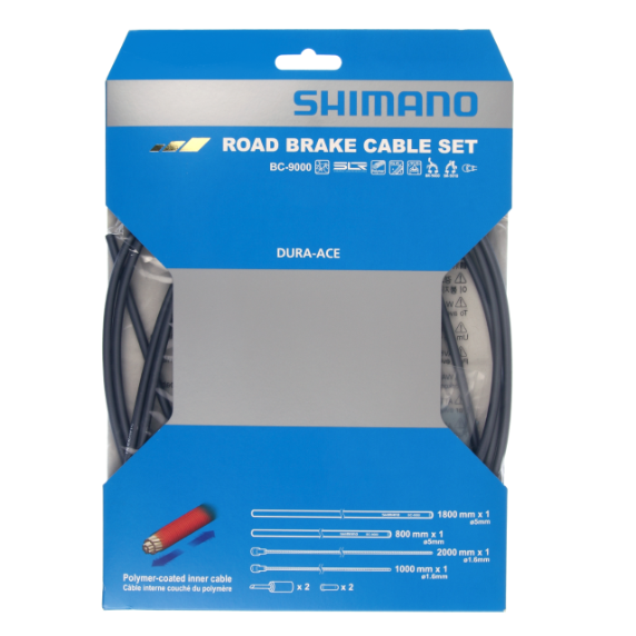 SHIMANO DURA-ACE 9000 γκρι σετ καλωδίων και σωλήνων φρένων