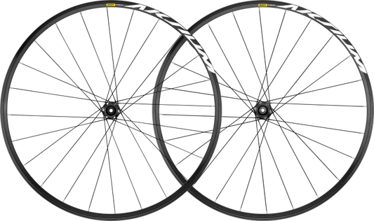 Ζεύγος τροχών MAVIC AKSIUM DISC με ελαστικά (κεντρικό κλείδωμα)