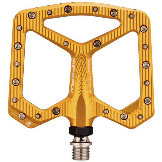 WOLF TOOTH RIPSAW Gold Flat Pedals