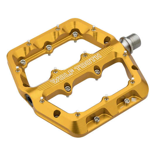 WOLF TOOTH WAVEFORM Small Gold Flat Pedals