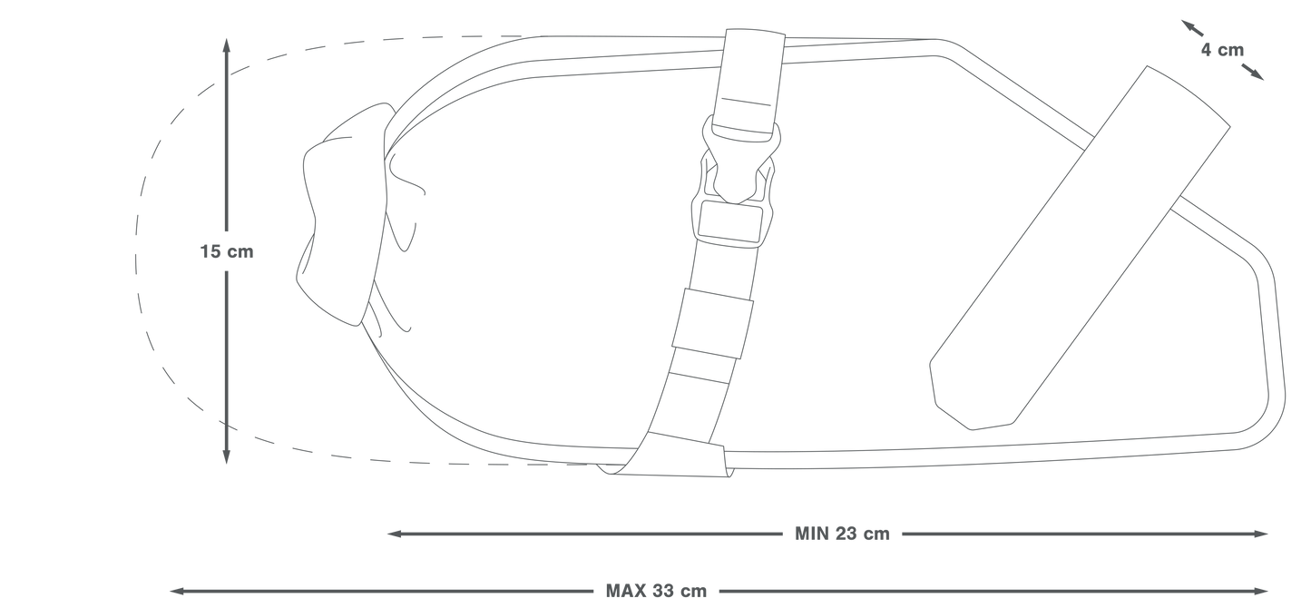 APIDURA RACING SADDLE PACK 5 L Black