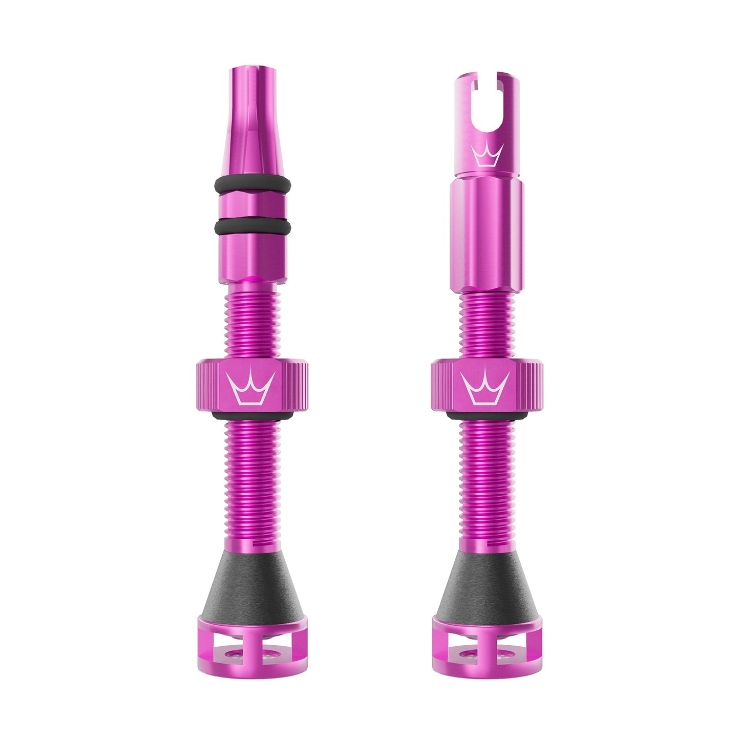 PEATY'S HOLESHOT FAST FLOW 60mm Tubeless Valves (x2) Pink