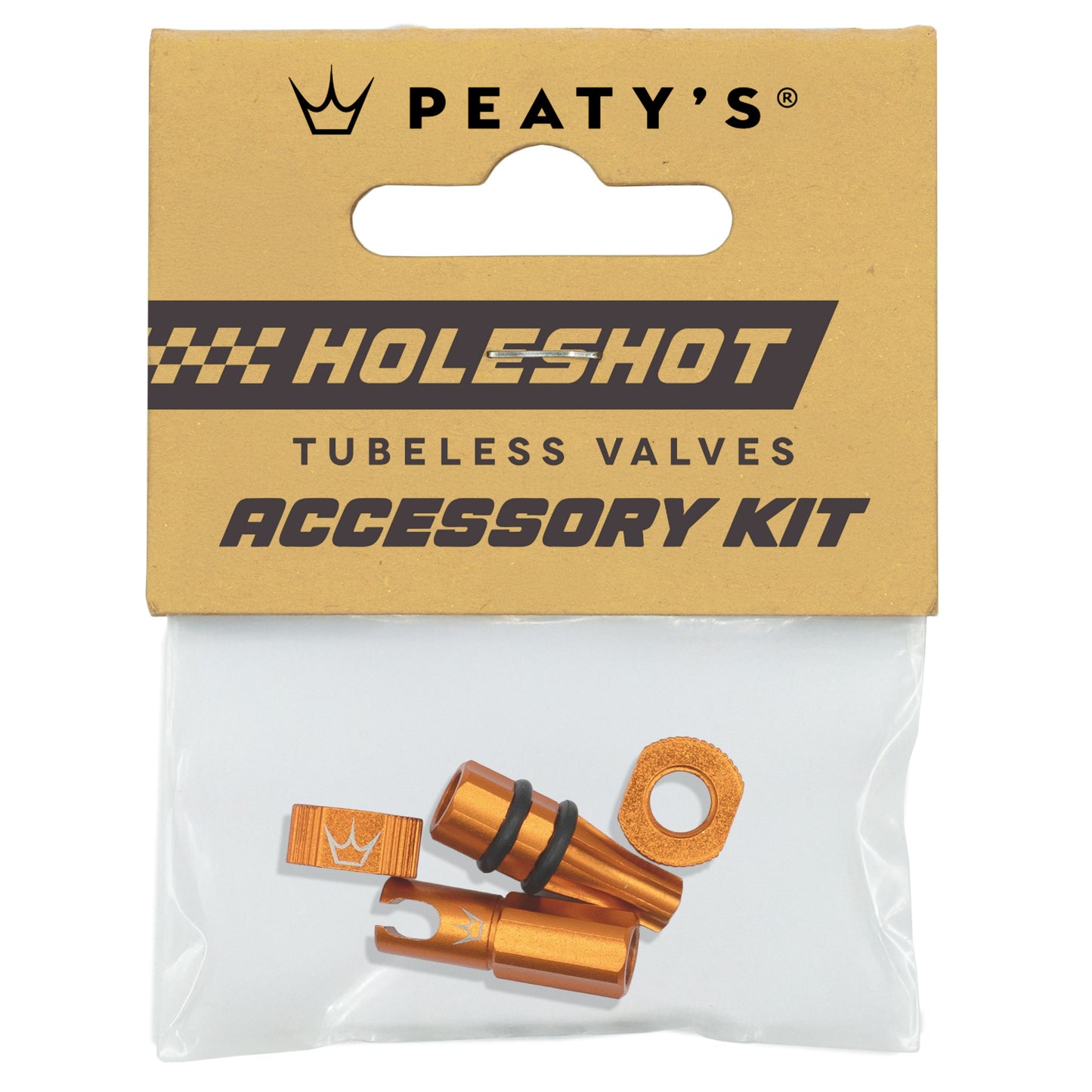 PEATY'S HOLESHOT FAST FLOW Orange Valve Caps and Nipples Kit