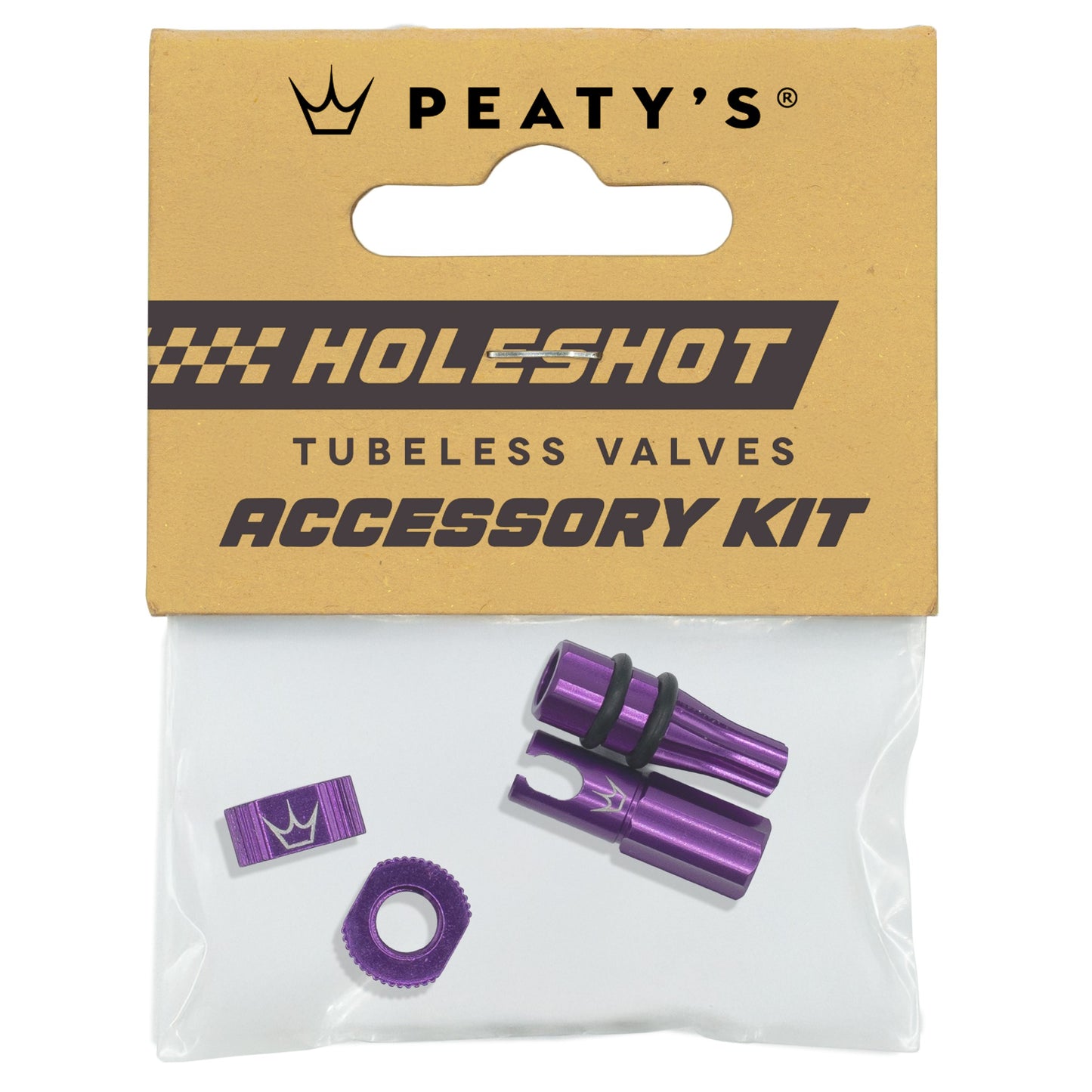 PEATY'S HOLESHOT FAST FLOW Valve Caps and Nipples Kit Purple