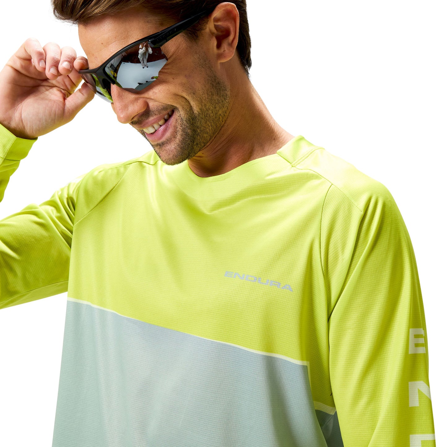 ENDURA CORE PRINTED Long Sleeve Jersey Green 2025