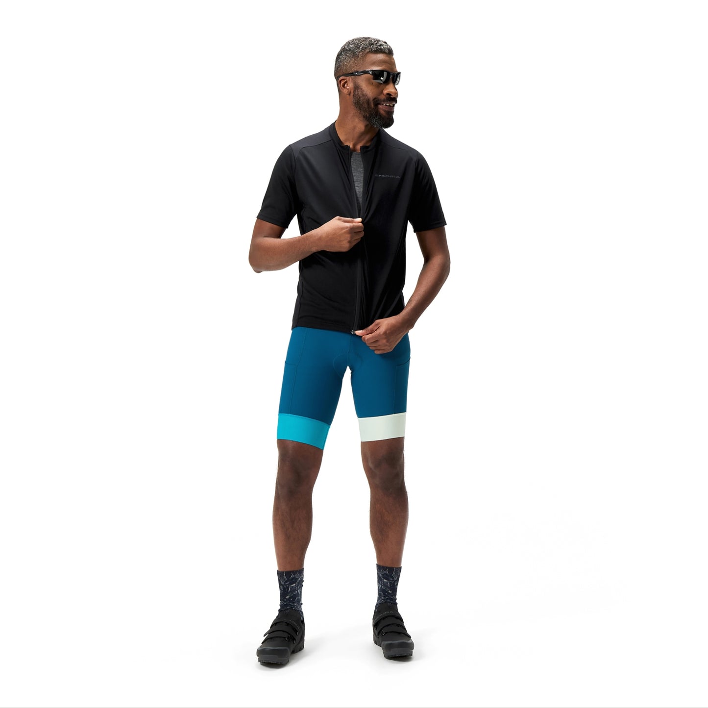 ENDURA LOOP ZIPPED Short Sleeve Jersey Μαύρο
