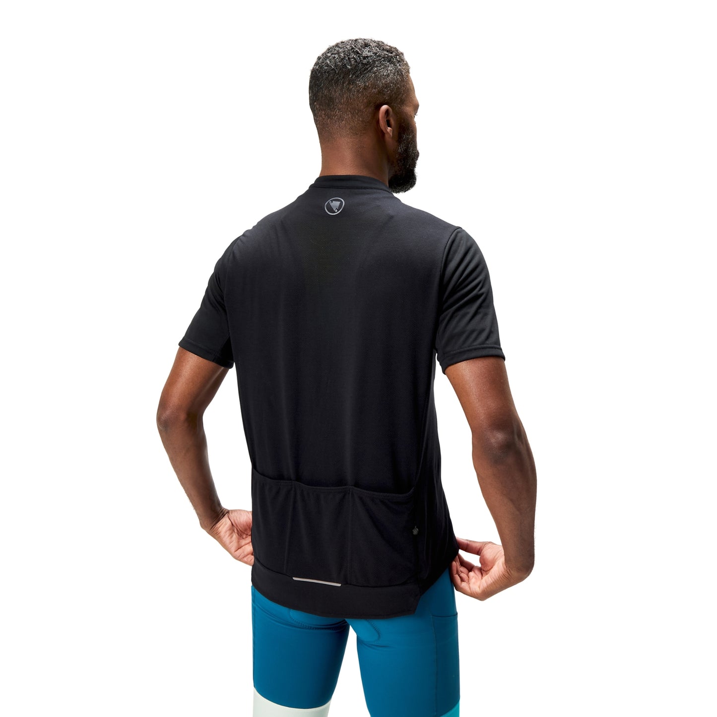ENDURA LOOP ZIPPED Short Sleeve Jersey Μαύρο