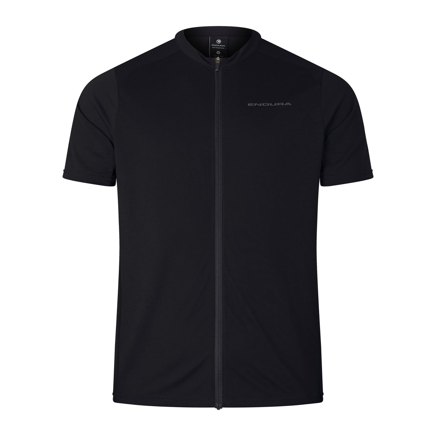 ENDURA LOOP ZIPPED Short Sleeve Jersey Μαύρο