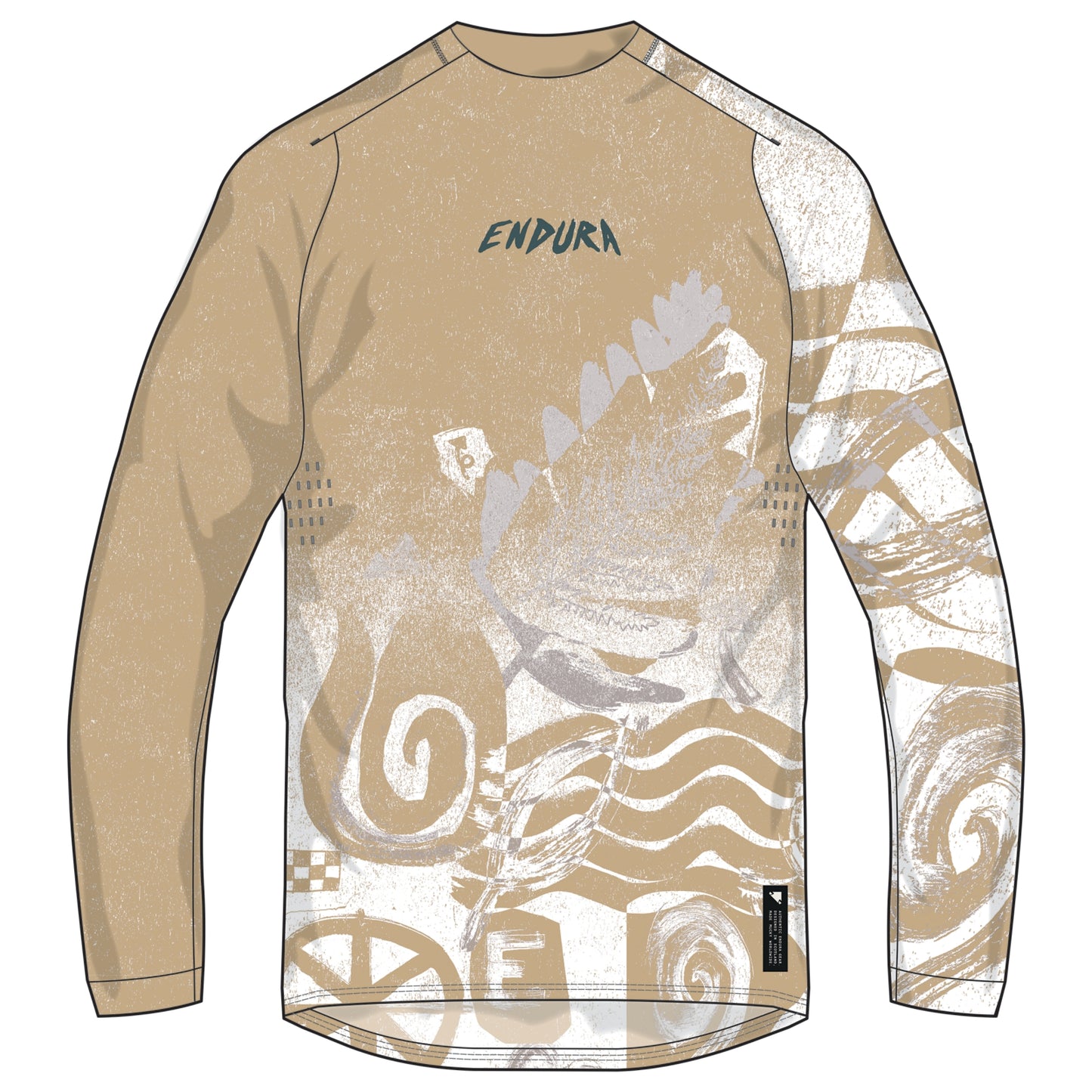 ENDURA SINGLETRACK PRINT μακρυμάνικο πουκάμισο Sand