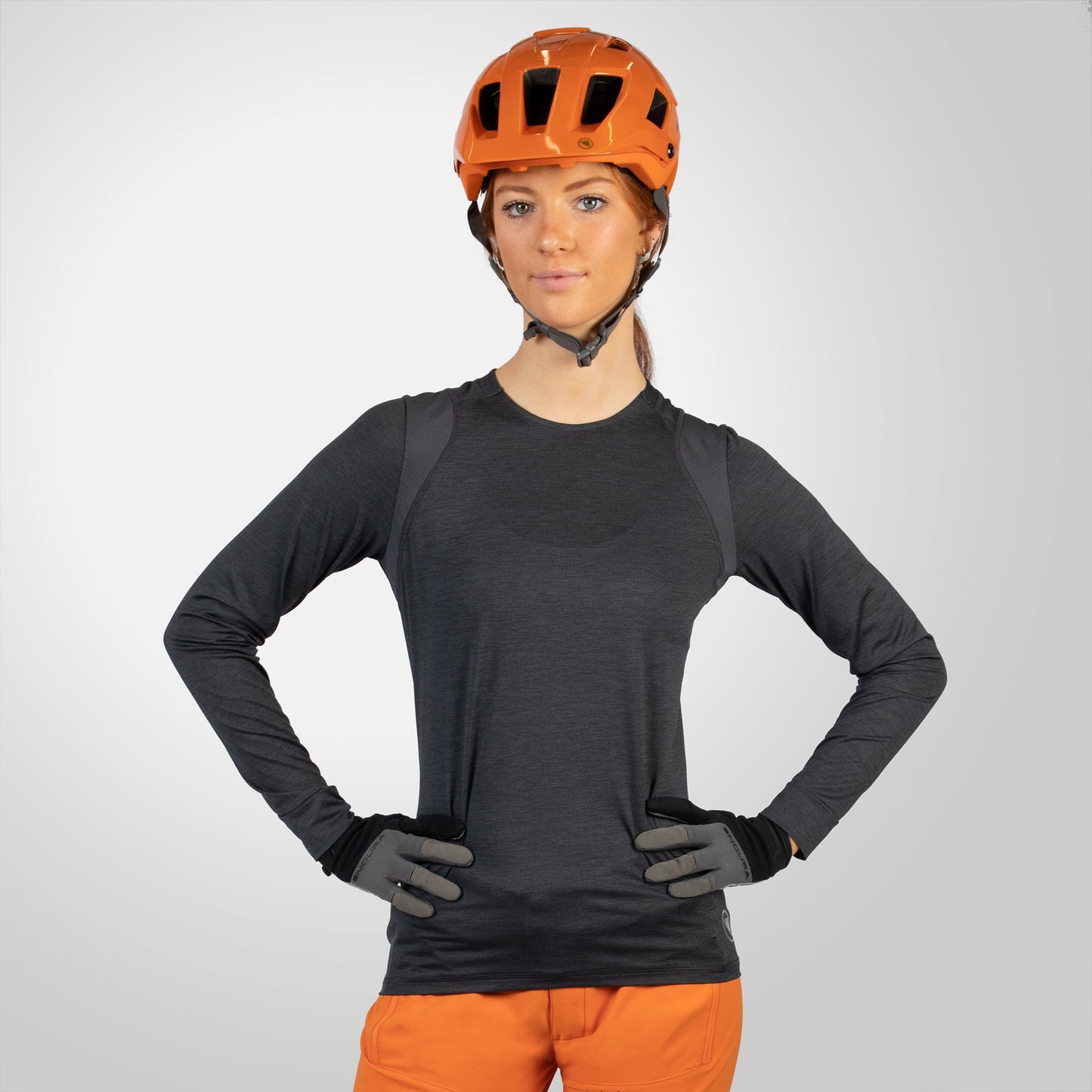 Γυναικεία ENDURA SINGLETRACK Long Sleeve Jersey Γκρι