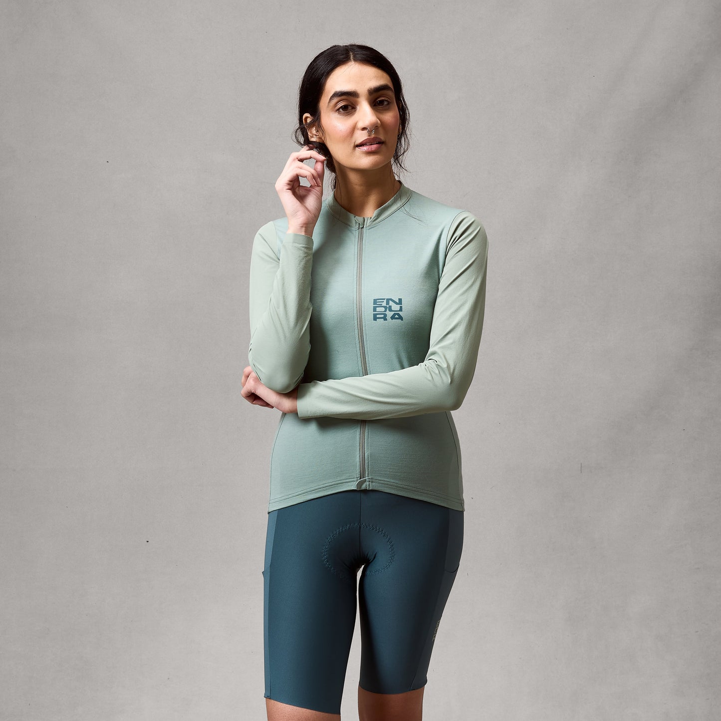 ENDURA ALLTRACK RIDE Women's Long Sleeve Jersey Sage Green