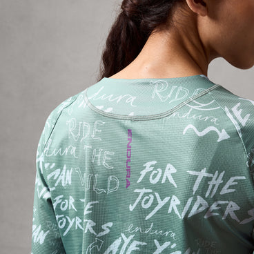 ENDURA SINGLETRACK PRINT Γυναικείο μακρυμάνικο Jersey Sage Green