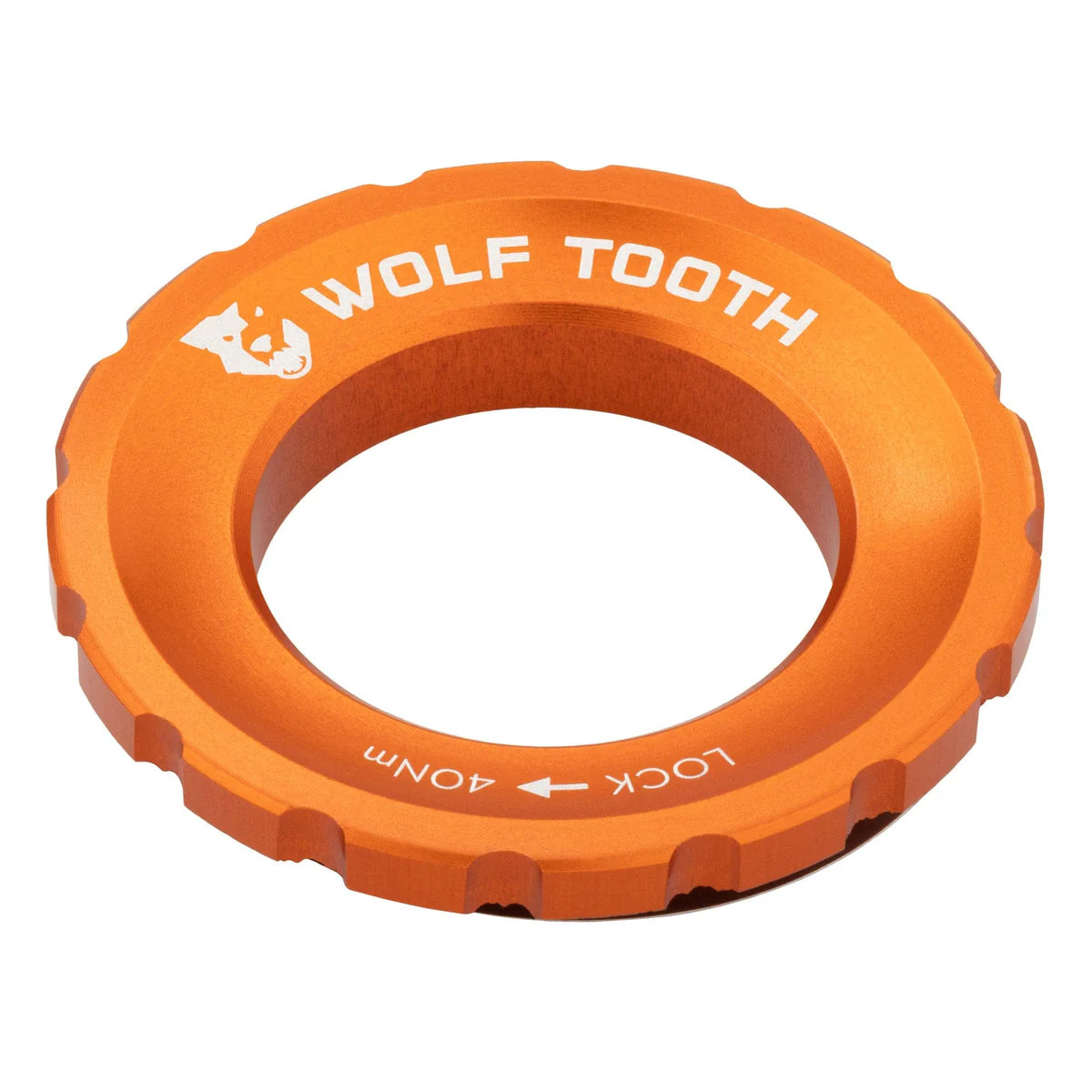 WOLF TOOTH Orange External Centerlock Nut