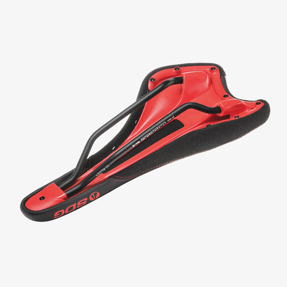 Saddle SDG RADAR MTN Rails Titanium-Alu Black/Red