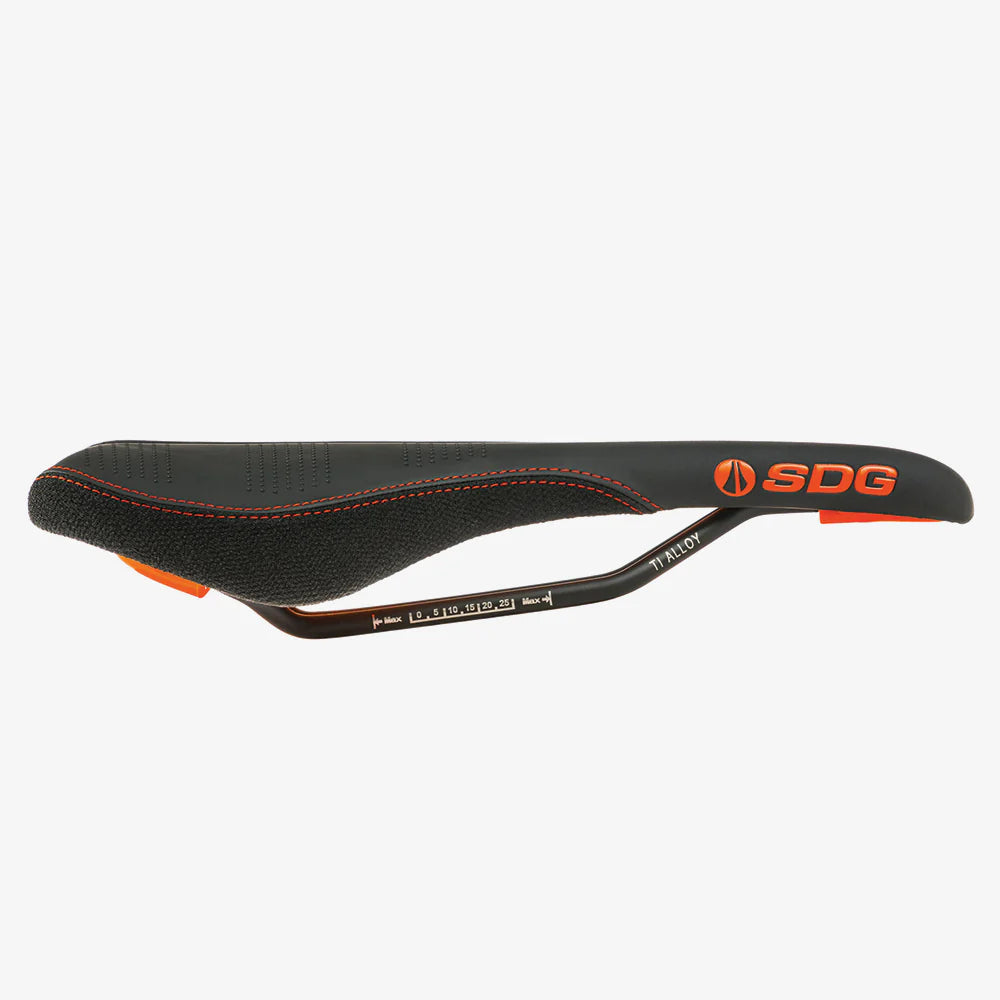 Saddle SDG RADAR MTN Rails Titanium-Alu Black/Orange