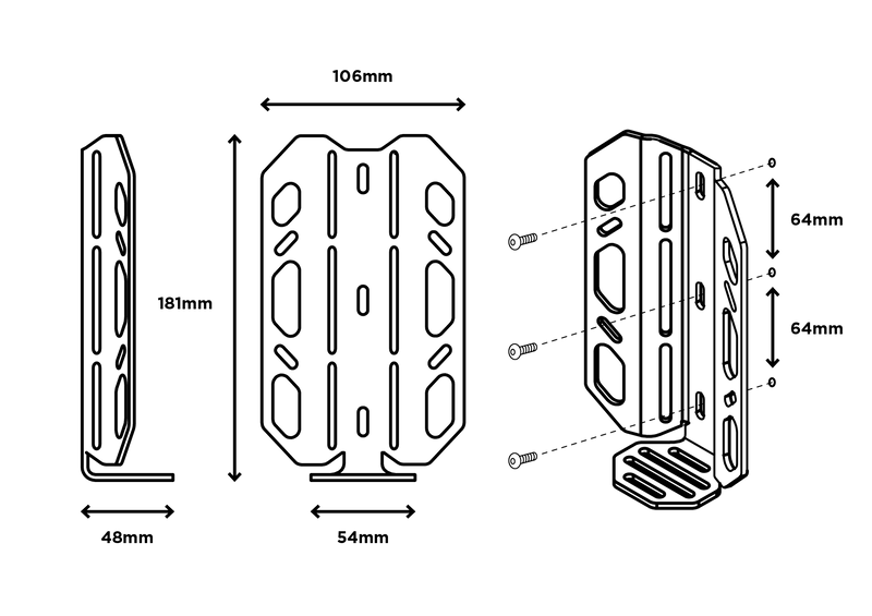 RESTRAP CARRY CAGE κλωβός μπουκαλιών Μαύρο