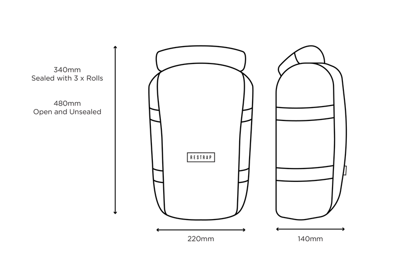 RESTRAP SWITCH Τσάντα πανοπλίας 10L Μαύρο