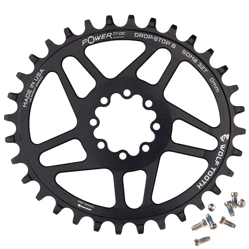 Μονό ωοειδές WOLF TOOTH 12V SRAM Direct Mount 8 βιδών αλυσίδας Offset 3mm