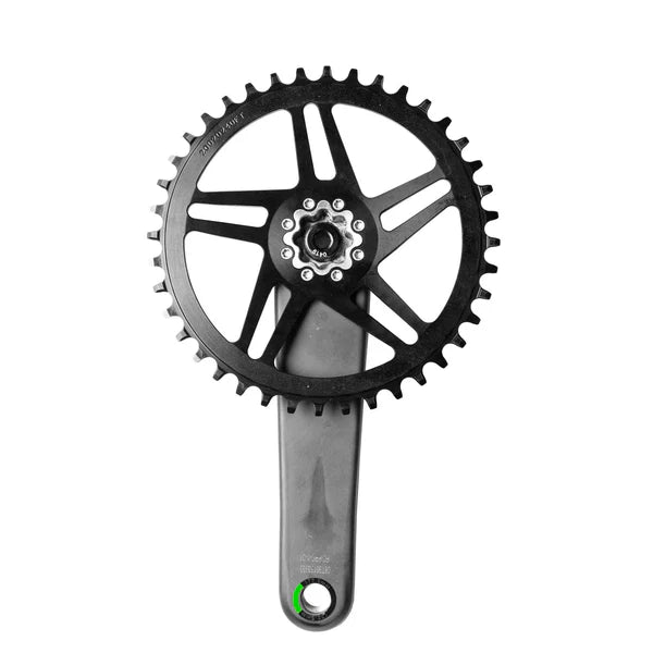 WOLF TOOTH DROP-STOP ST GRAVEL DM 8 Screw Sram Black Mono chainring