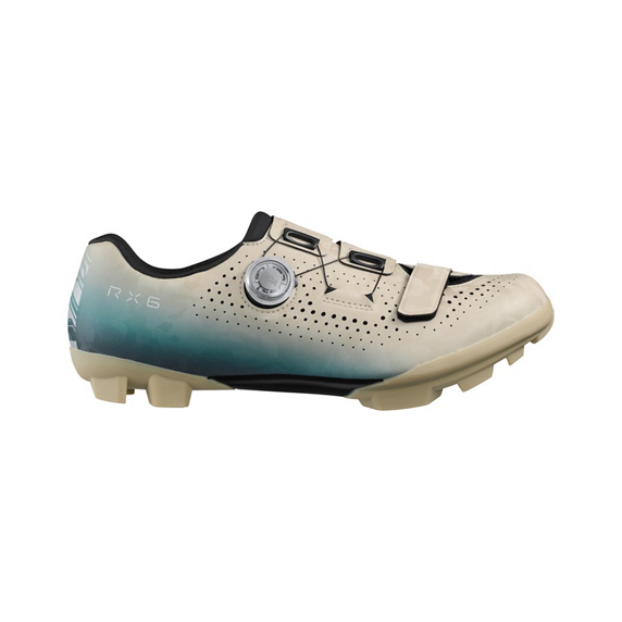 SHIMANO RX600 Beige/Blue Gravel Shoes