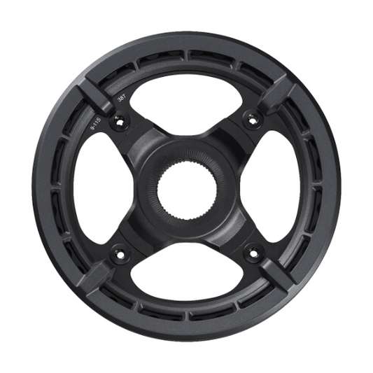 SHIMANO SM-CRE70 9/10/11-speed 38T Black Mono Chainring (Double Guide Chain)