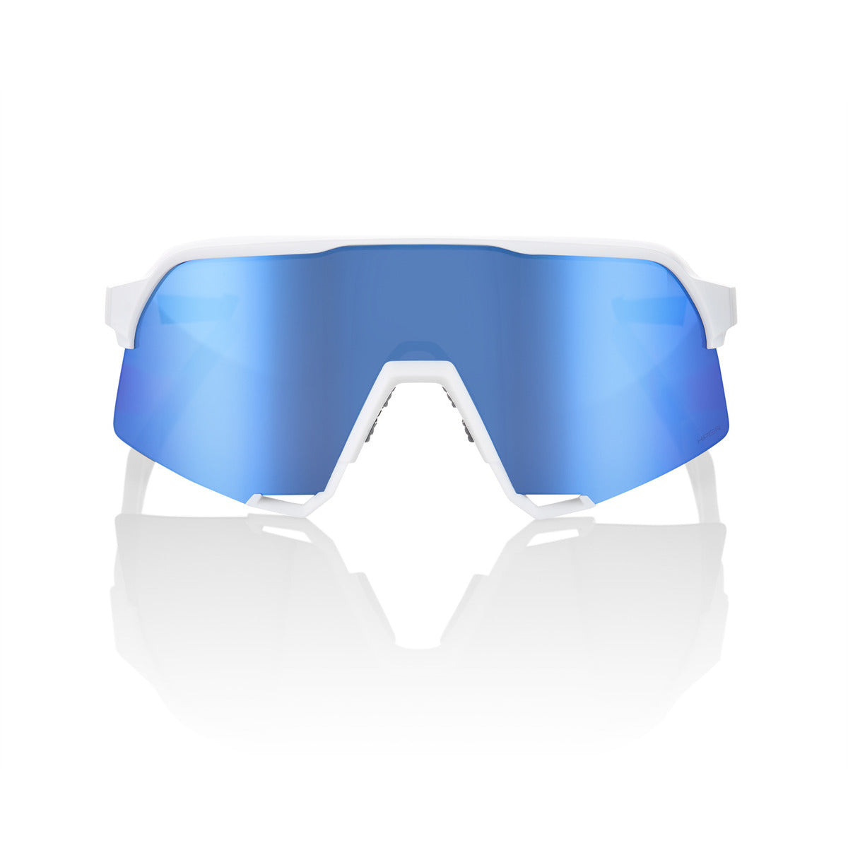 100% S3 Matte White Hiper Multilayer Mirror Blue γυαλιά γυαλιών