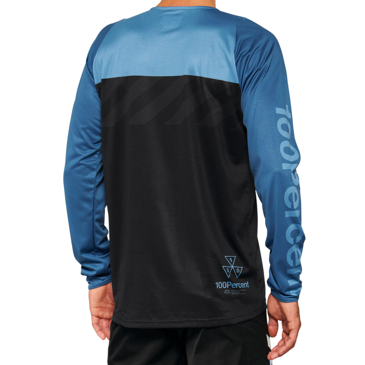 100% R-CORE Long Sleeve Jersey Μαύρο/Μπλε