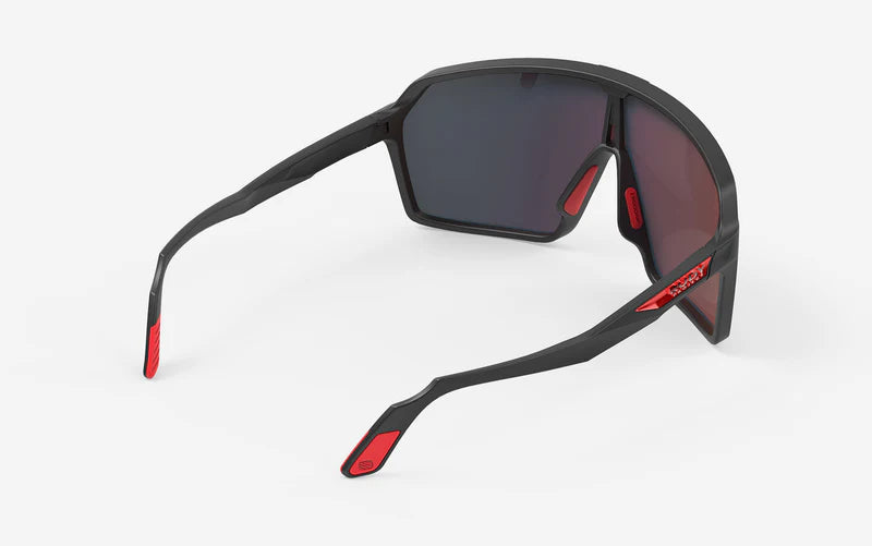 Glasses RUDY PROJECT SPINSHIELD Black Lenses RP Optics Multilaser Red