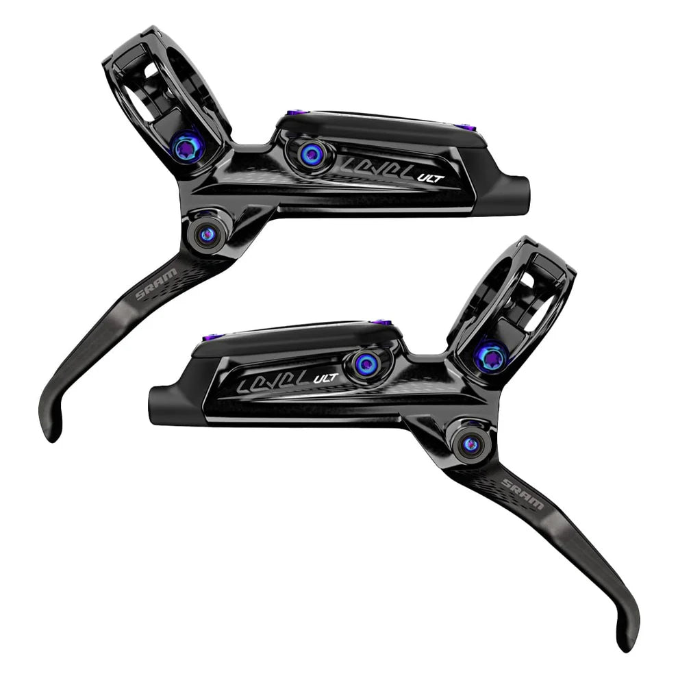Pair of SRAM LEVEL ULTIMATE Organic Discless Brakes Black/Rainbow