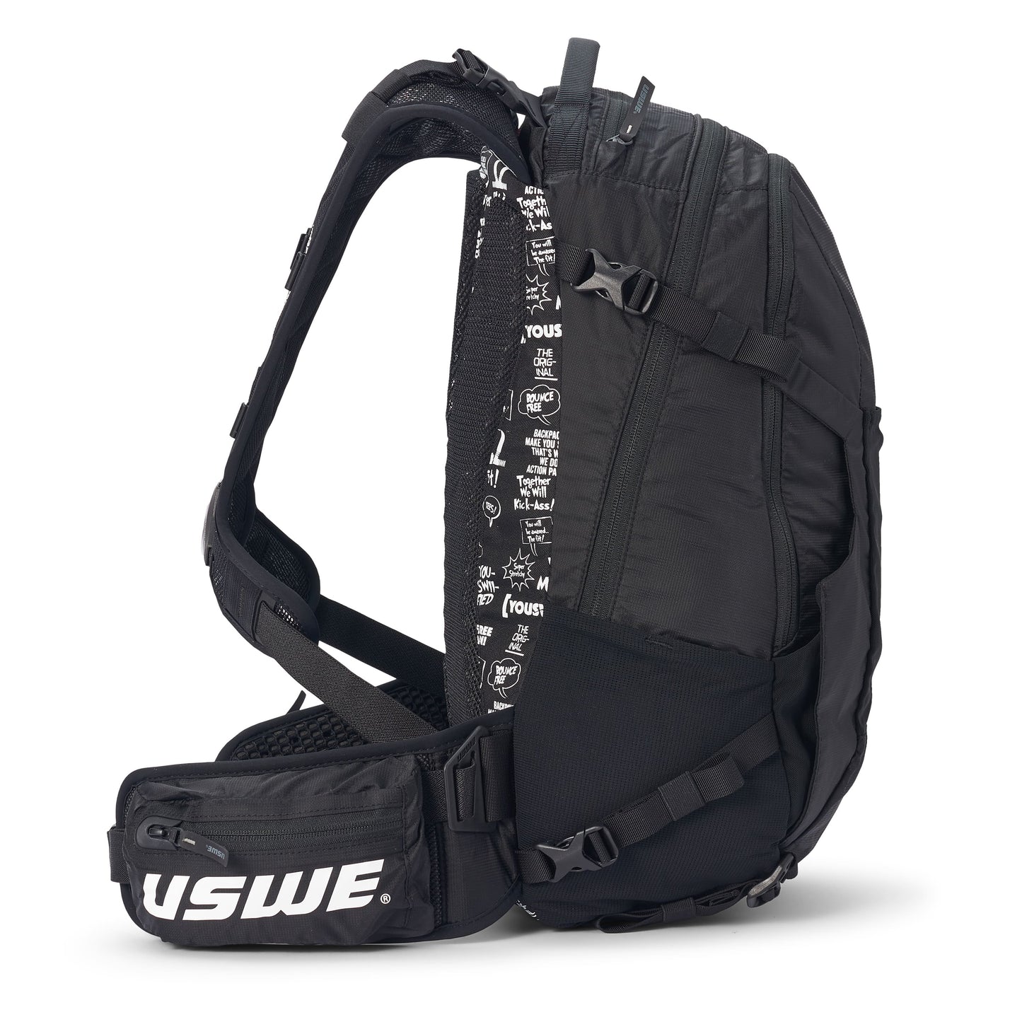 USWE SHRED 16 L Backpack, Black