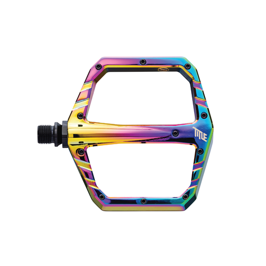 Επίπεδα πεντάλ Title CONNECT Oil Slick ιριδίζοντα, άνω όψη