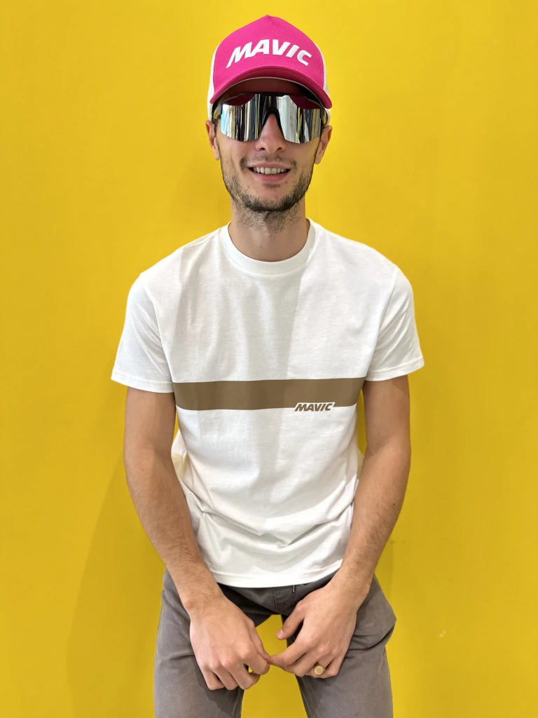 MAVIC CORPORATE STRIPE T-Shirt Λευκό
