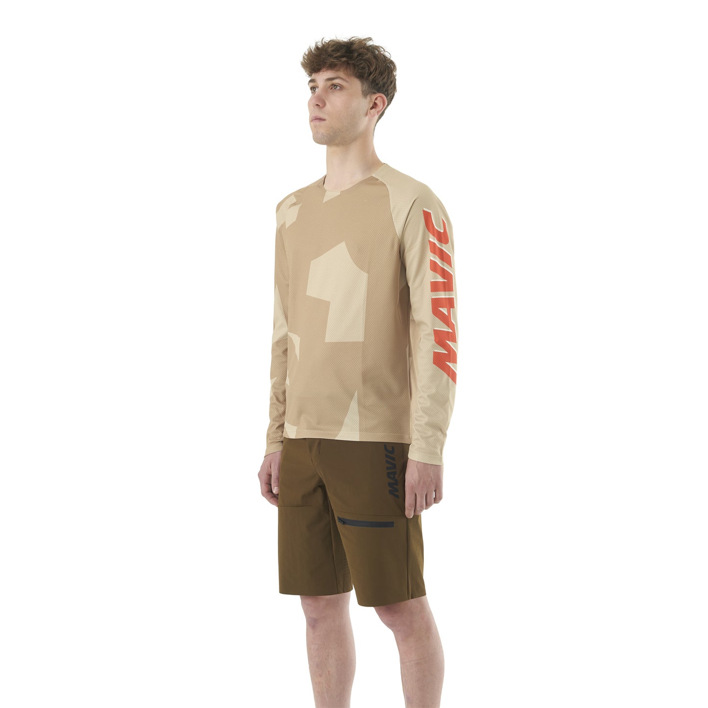 MAVIC DEEMAX ENDURO Long Sleeve Camo Beige Jersey