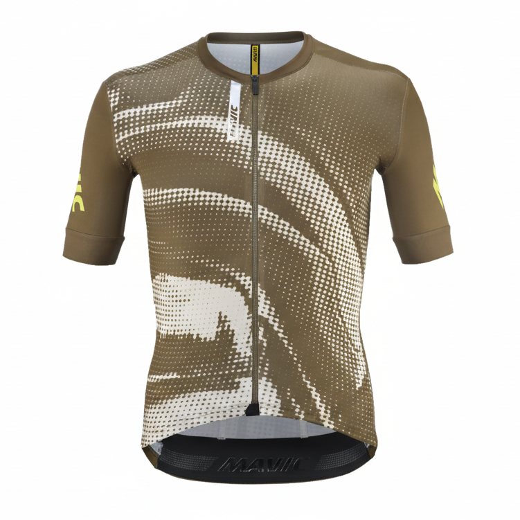 MAVIC AKSIUM GRAPHIC Κοντομάνικο Jersey Μπεζ/Καφέ