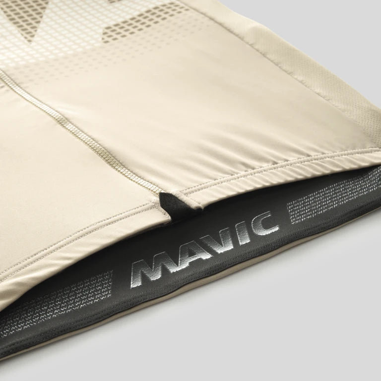 MAVIC AKSIUM GRAPHIC Short Sleeve Jersey Beige