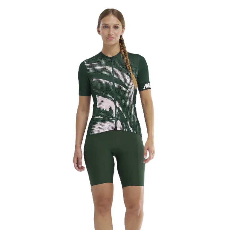 MAVIC AKSIUM GRAPHIC Short Sleeve Ladies Jersey Khaki/Rose