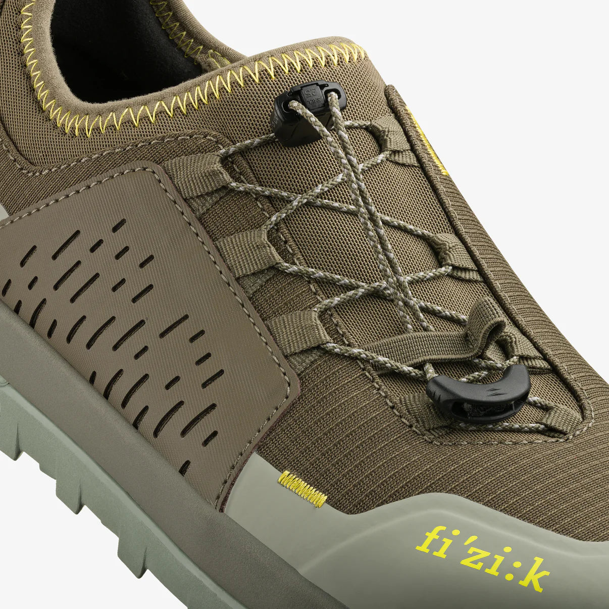 Παπούτσι ποδηλασίας βουνού FIZIK TERRA ERGOLACE 2 FLAT Καφέ/Πράσινο