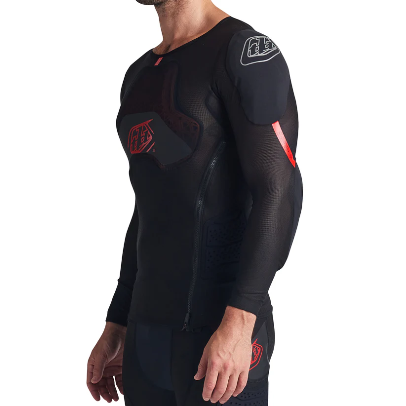 TROY LEE DESIGNS STAGE GHOST D3O Προστατευτικό T-Shirt Μακρυμάνικο Μαύρο