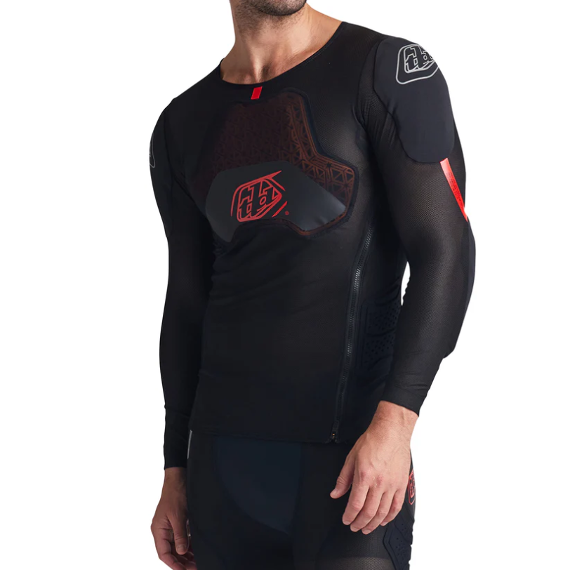 TROY LEE DESIGNS STAGE GHOST D3O Προστατευτικό T-Shirt Μακρυμάνικο Μαύρο