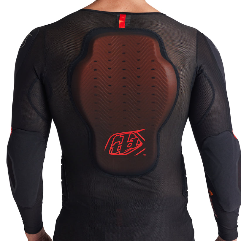 TROY LEE DESIGNS STAGE GHOST D3O Προστατευτικό T-Shirt Μακρυμάνικο Μαύρο