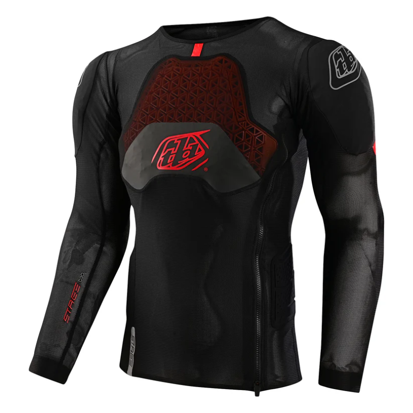 TROY LEE DESIGNS STAGE GHOST D3O Προστατευτικό T-Shirt Μακρυμάνικο Μαύρο