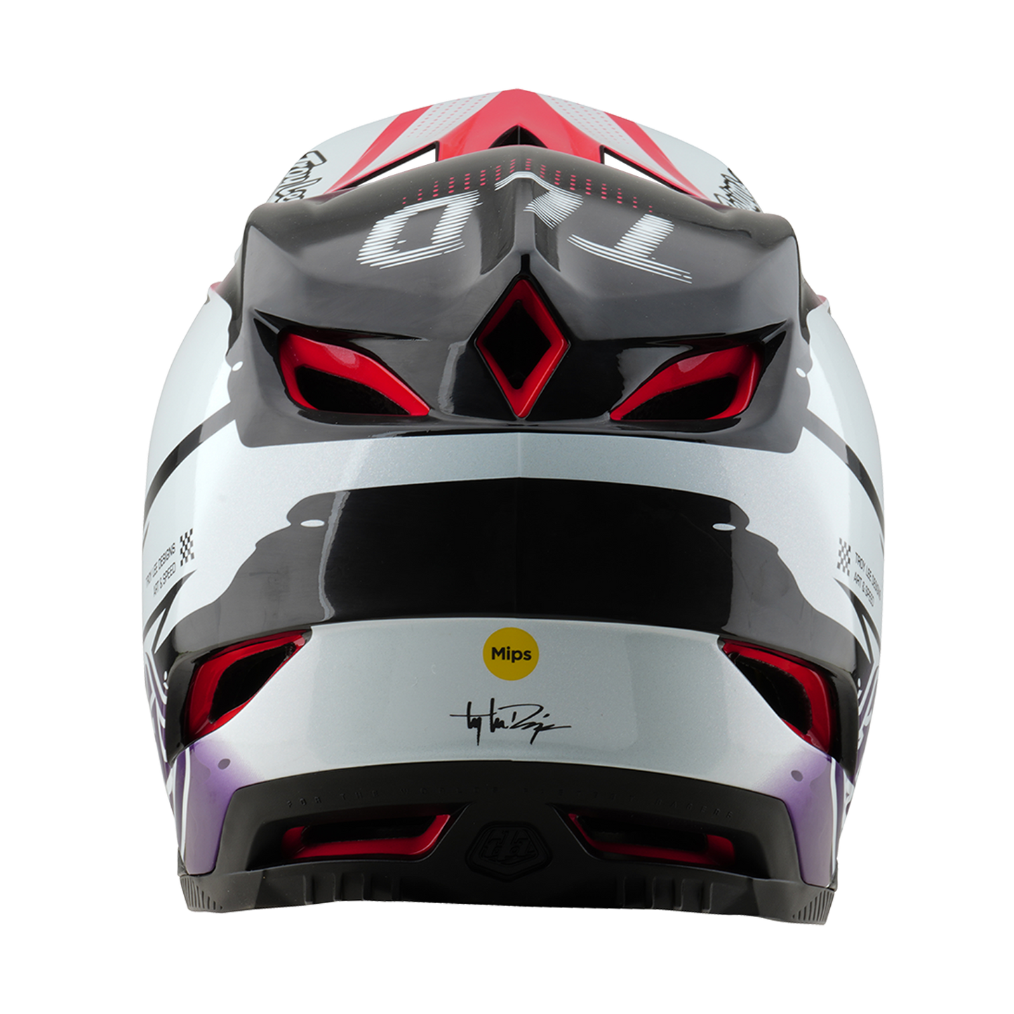 MTB Helmet TROY LEE DESIGNS D4 CARBON MIPS Drip White