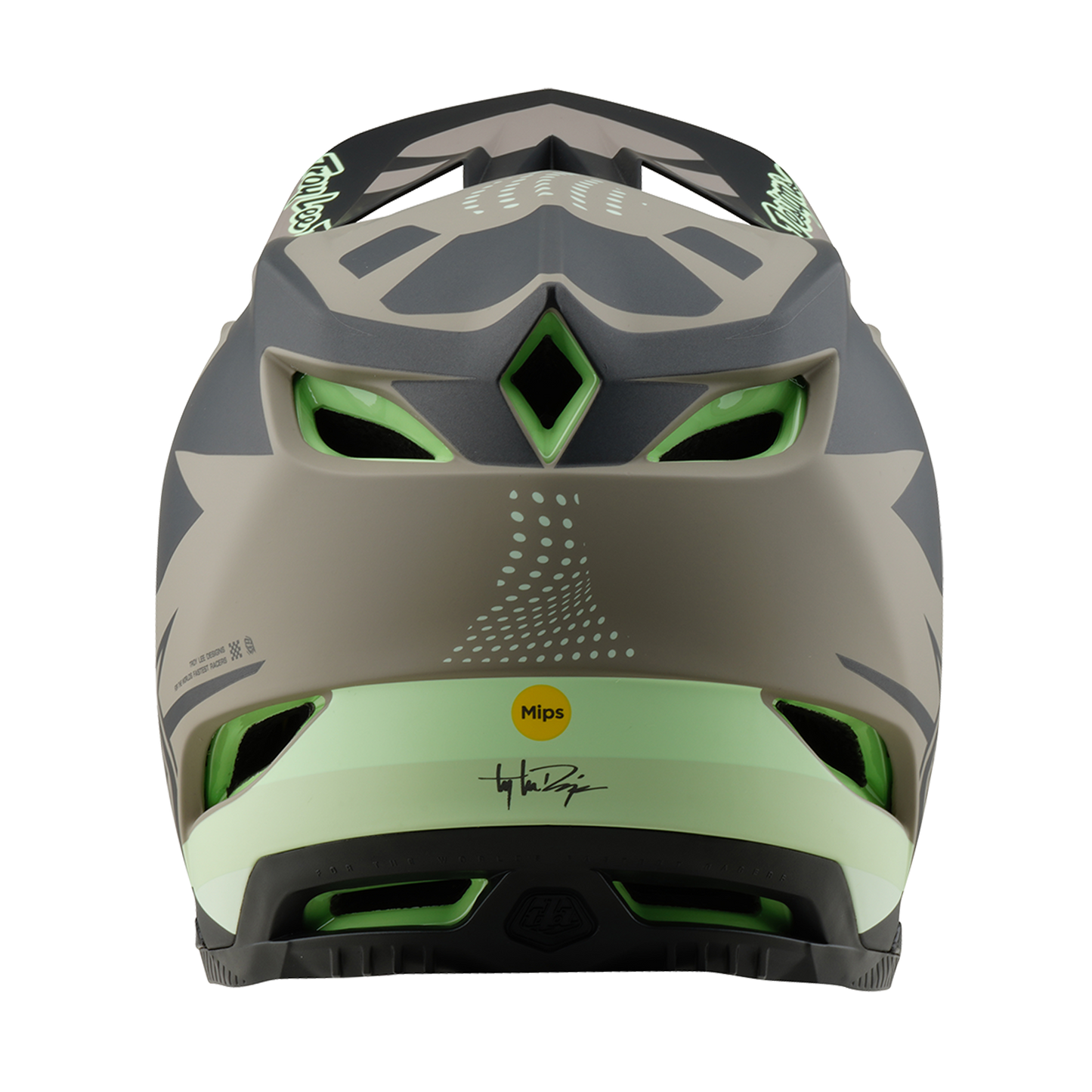 TROY LEE DESIGN D4 COMPOSITE MIPS MTB κράνος καφέ/μαύρο/κίτρινο
