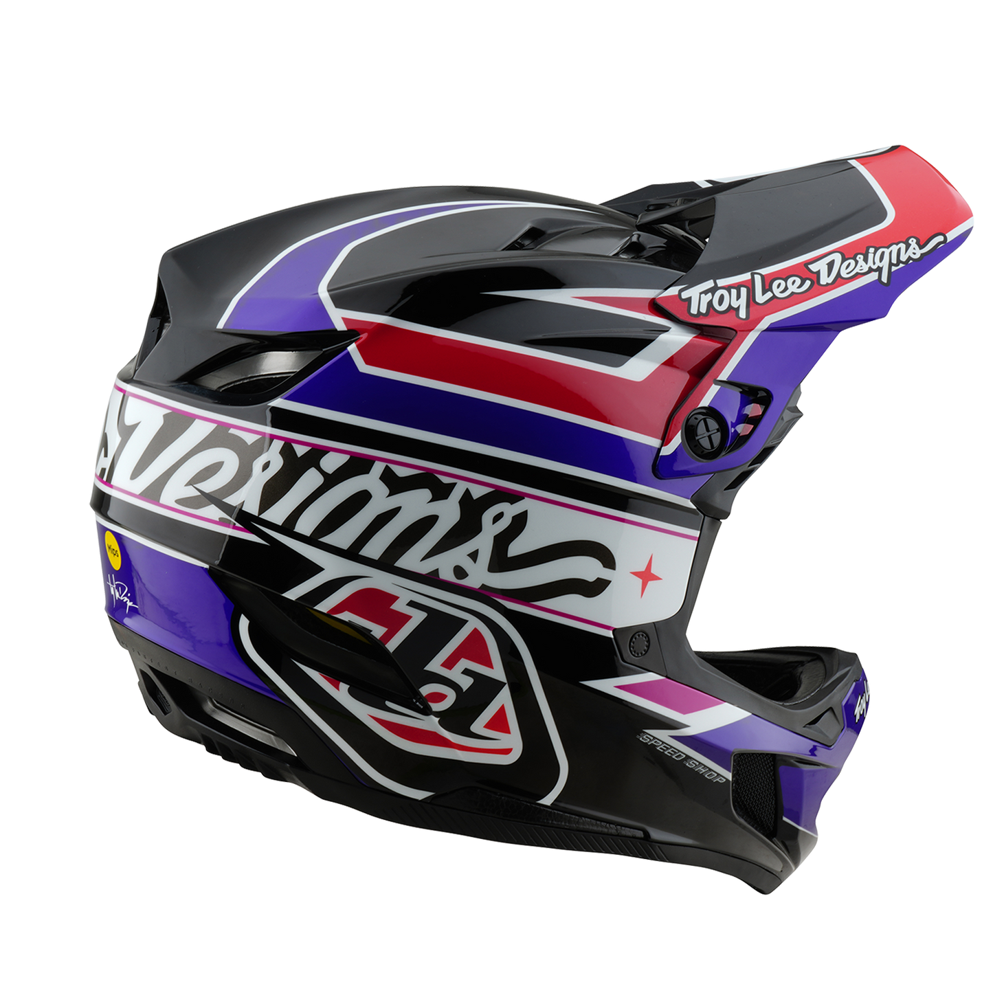 MTB Helmet TROY LEE DESIGNS D4 POLYACRYLITE MIPS LINEAR Black