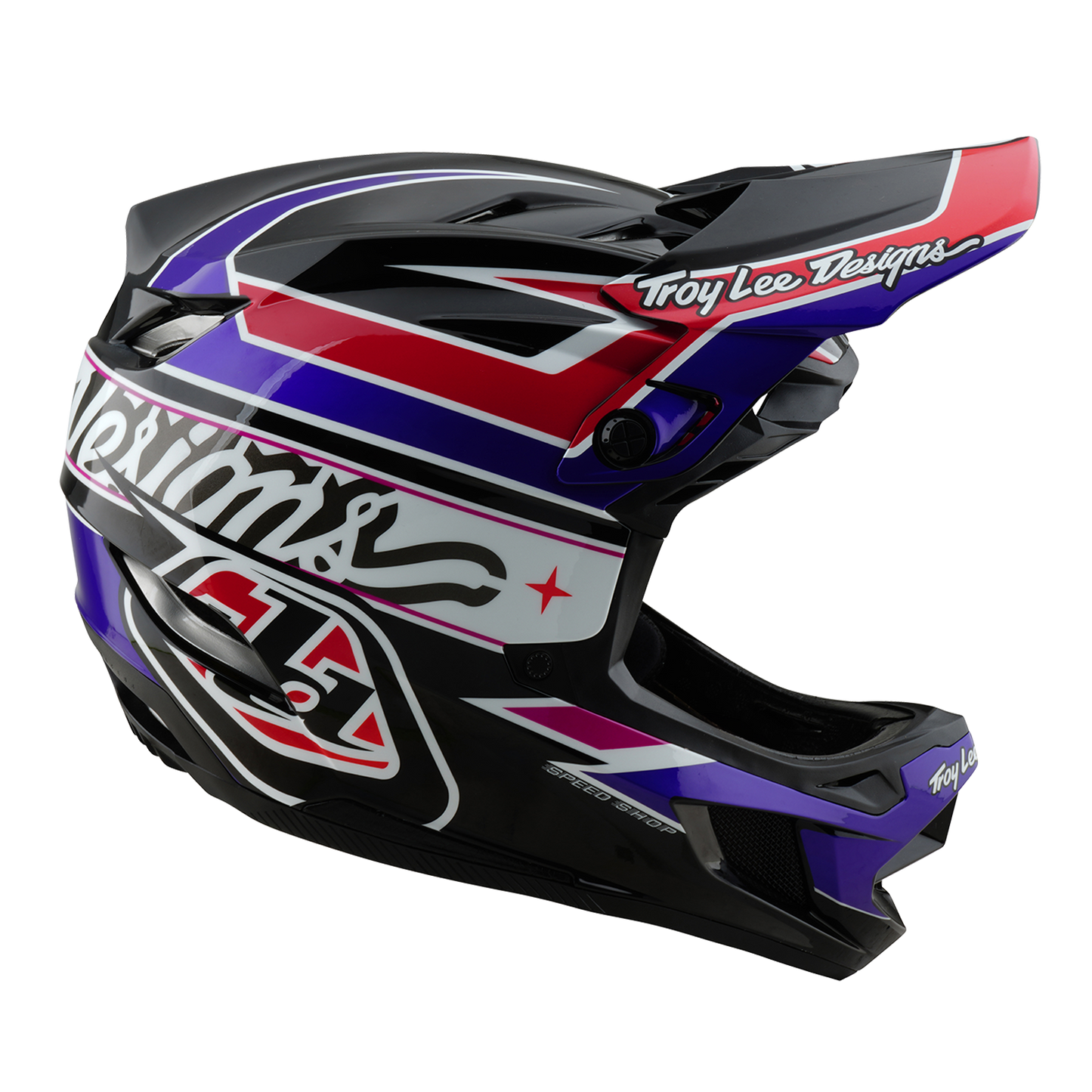 MTB Helmet TROY LEE DESIGNS D4 POLYACRYLITE MIPS LINEAR Black