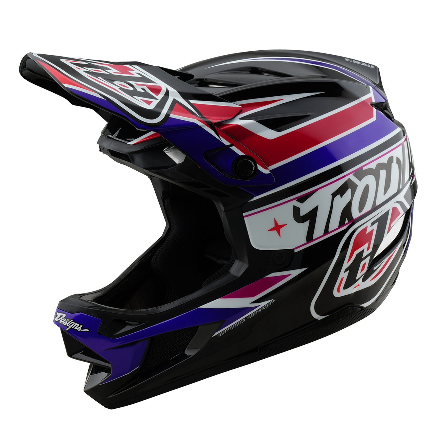 MTB Helmet TROY LEE DESIGNS D4 POLYACRYLITE MIPS LINEAR Black