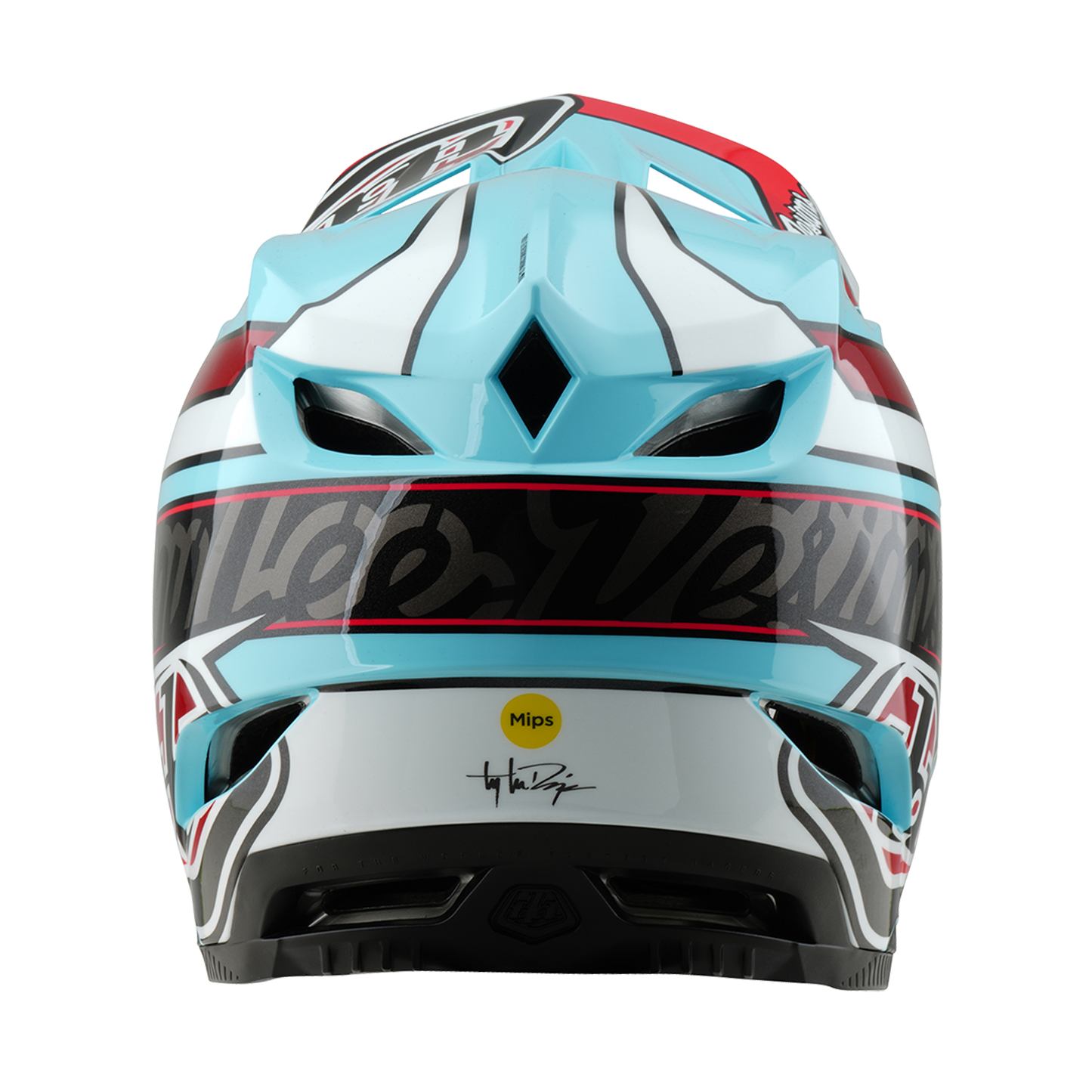 MTB Helmet TROY LEE DESIGNS D4 POLYACRYLITE MIPS LINEAR Blue