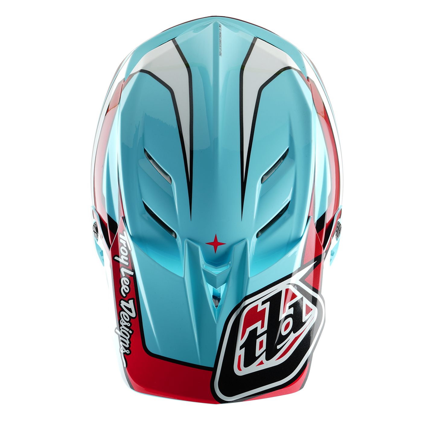 MTB Helmet TROY LEE DESIGNS D4 POLYACRYLITE MIPS LINEAR Blue