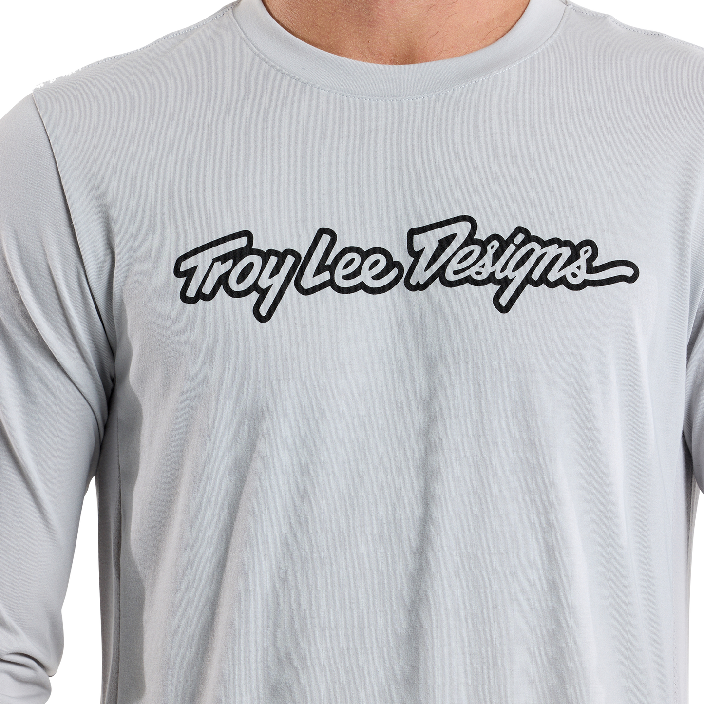 TROY LEE DESIGNS SKYLINE RIDE TEE SIGNATURE Jersey μακρυμάνικο γκρι 2025