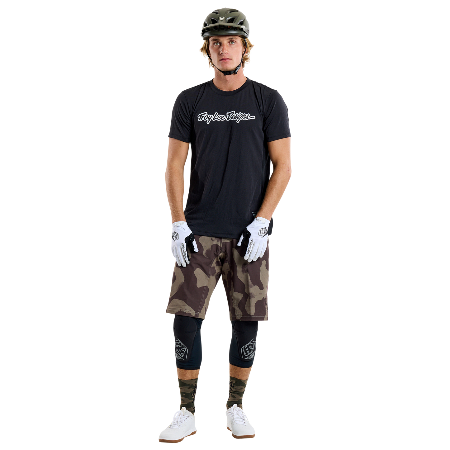 TROY LEE DESIGNS SKYLINE RIDE TEE SIGNATURE Jersey Short Sleeve Black 2025